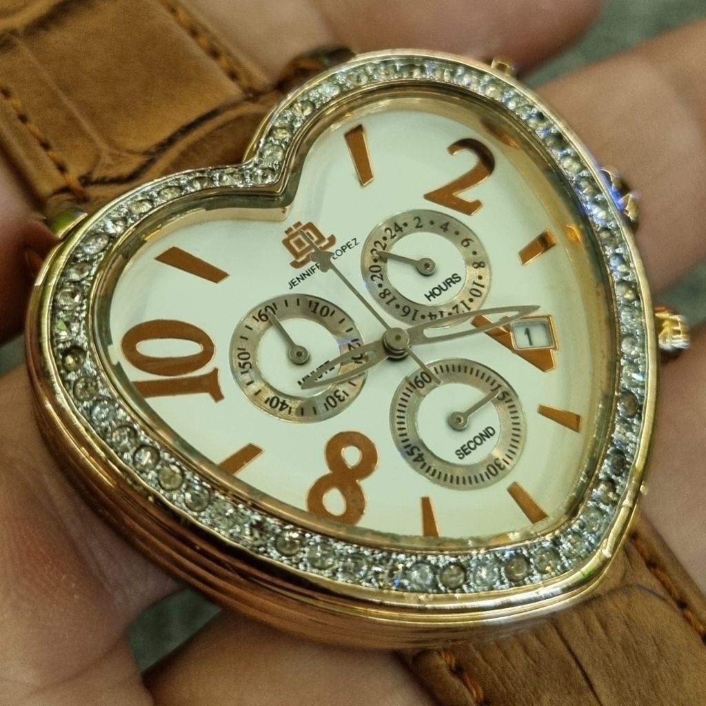 Jam tangan Jennifer Lopez chrono Original second