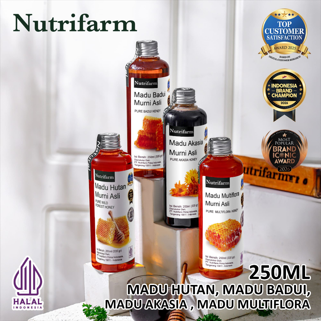 Nutrifarm Madu / Madu Hutan / Madu Baduy / Madu Multiflora / Madu Akasia