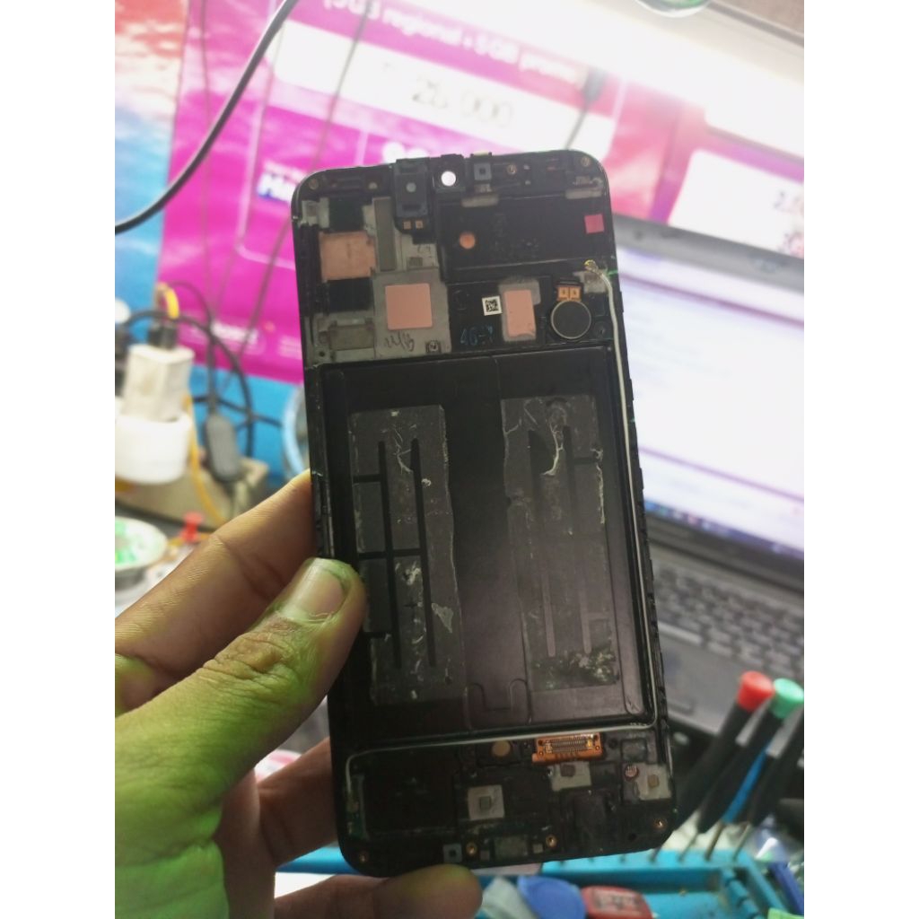 Lcd ORI Copotan Samsung A50 ORI Pabrik Super Amoled Bisa sidik jari