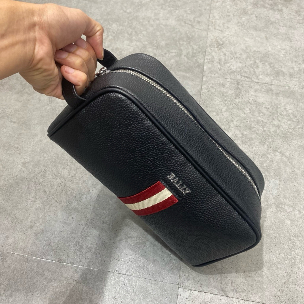 pouch bally kulit asli handbag pria