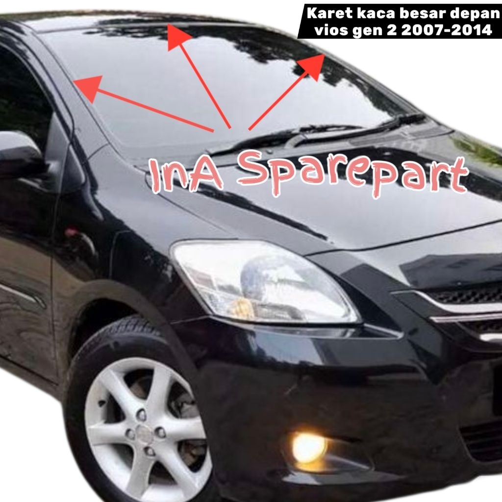 karet kaca besar depan vios gen 2