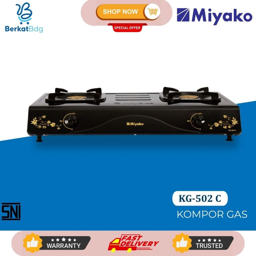 KOMPOR 2 TUNGKU MIYAKO KG502C