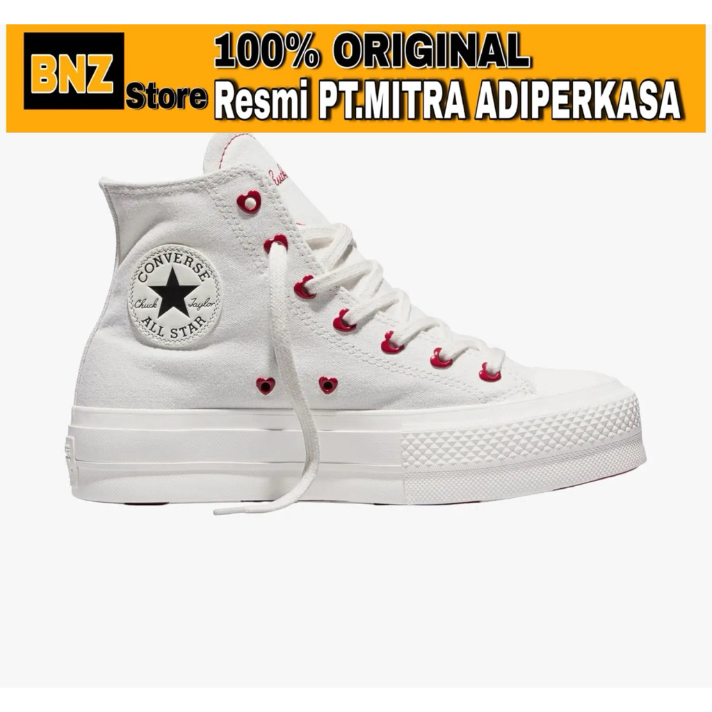 Sepatu Sneakers Wanita Converse CTAS Lift Vintage White/Egret/Days Ahead