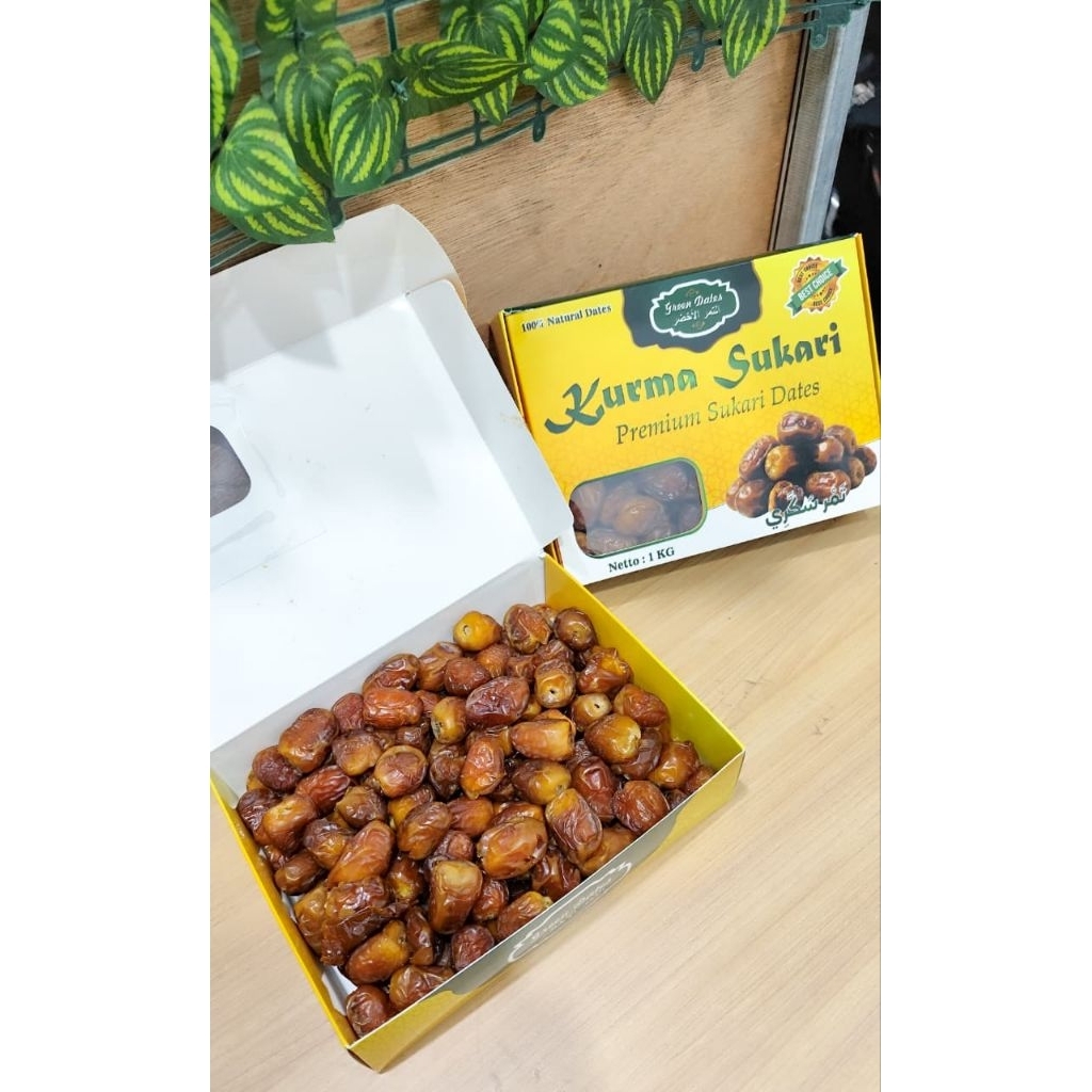 Kurma Sukari Madinah 1 Kg Green Dates - Kurma madinah