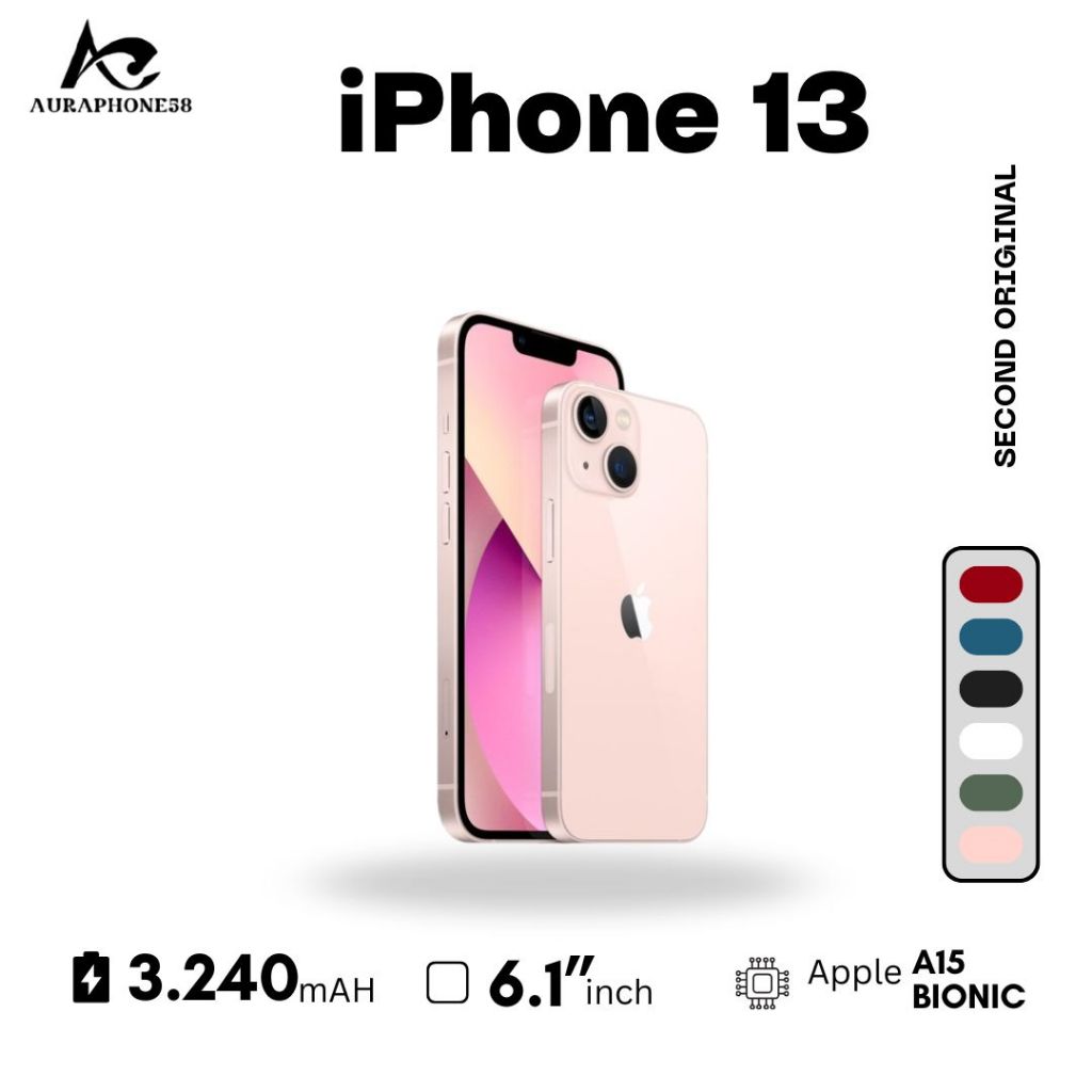 Iphone 13 Original second Fullset like new 128GB 256GB 512GB