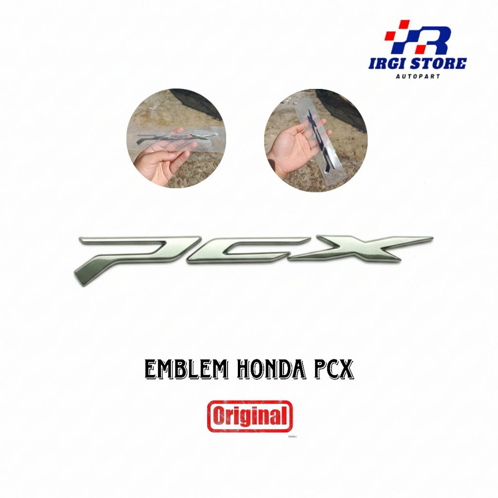 Emblem Logo PCX Original Honda Timbul, Emblem pcx 160 150 timbul Original