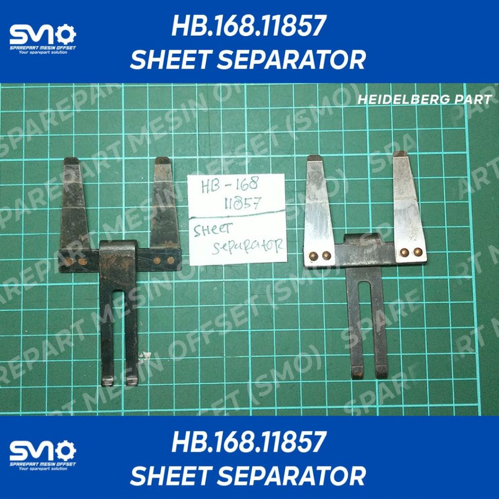 HB-168/11857 SHEET SEPARATOR SPARE PART MESIN CETAK OFFSET PRINTING MACHINE HEIDELBERG