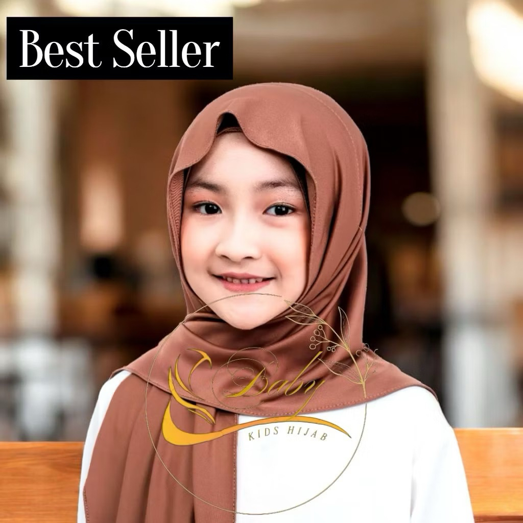 Hijab Anak Pashmina Oval 2in1 Hijab meleyot // hijab anak //kerudung anak oval