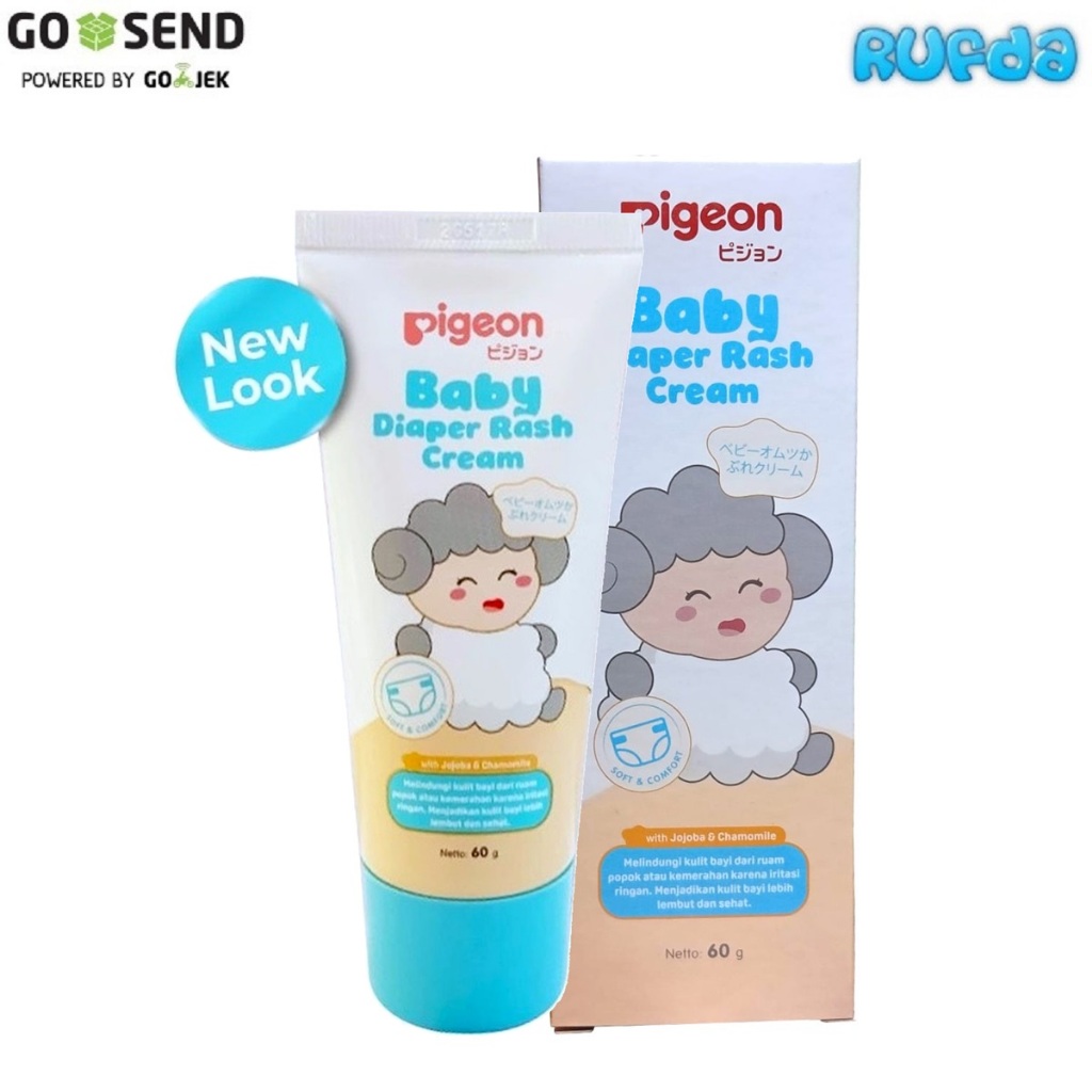 Pigeon Baby Diaper Rash Cream Krim Ruam Popok Bayi dengan Jojoba dan Chamomile Bisa Newborn