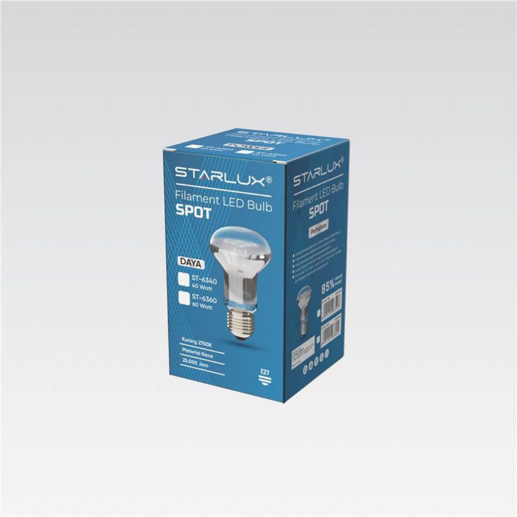 Andorestore Lampu Penghangat Ayam Starlux Nr63 40W / 60W Lampu Pijar Kandang Warm White