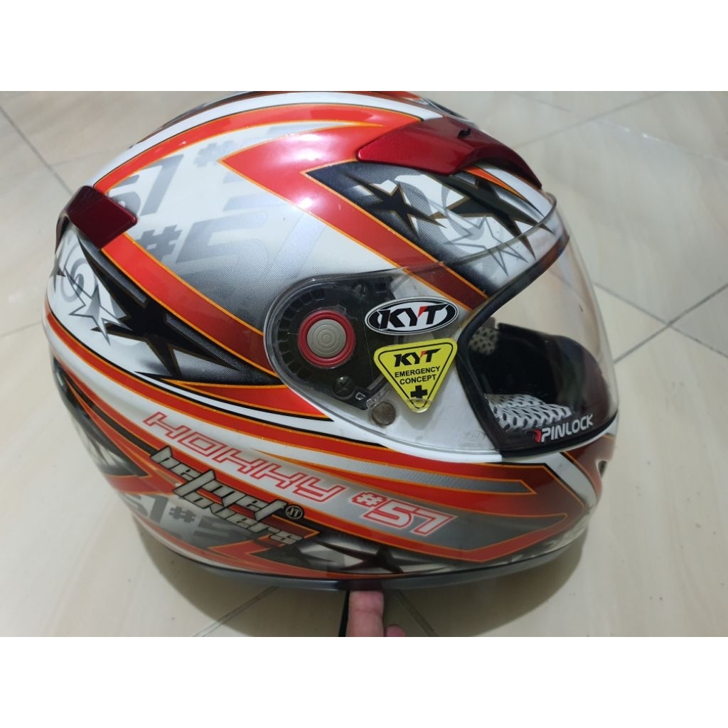 Helm KYT C4 replika Hokky #57 second