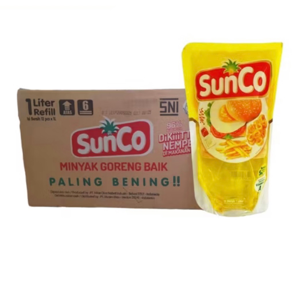Minyak Goreng SUNCO 1 Dus 2 Liter - Praktis, Higienis, Mudah Dibawa
