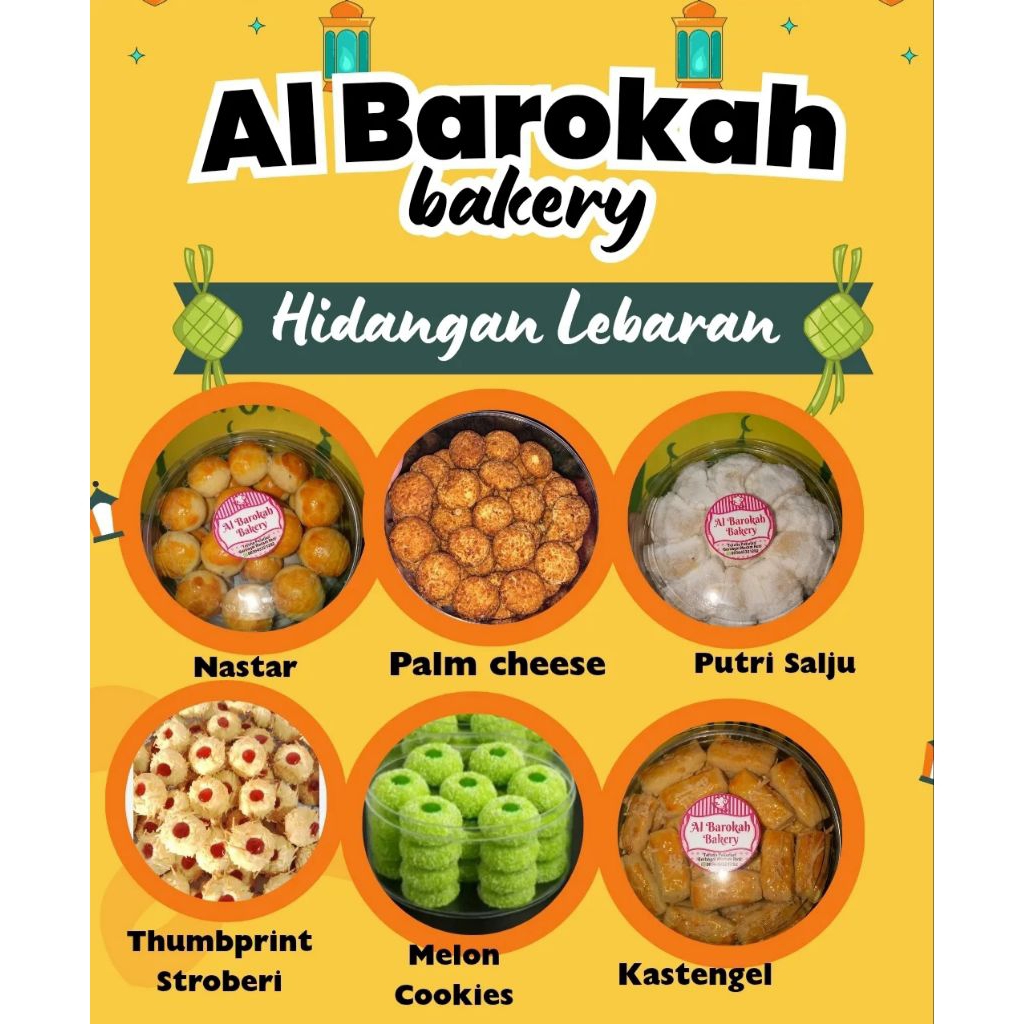 Satu paket Kue Kering isi 6 toples 250gr