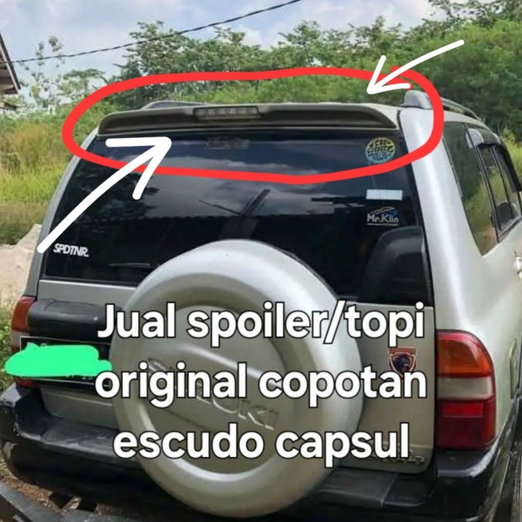 ORIGINAL 100% COPOTAN spoiler bagasi suzuki escudo 1.6 2.0 KAPSUL