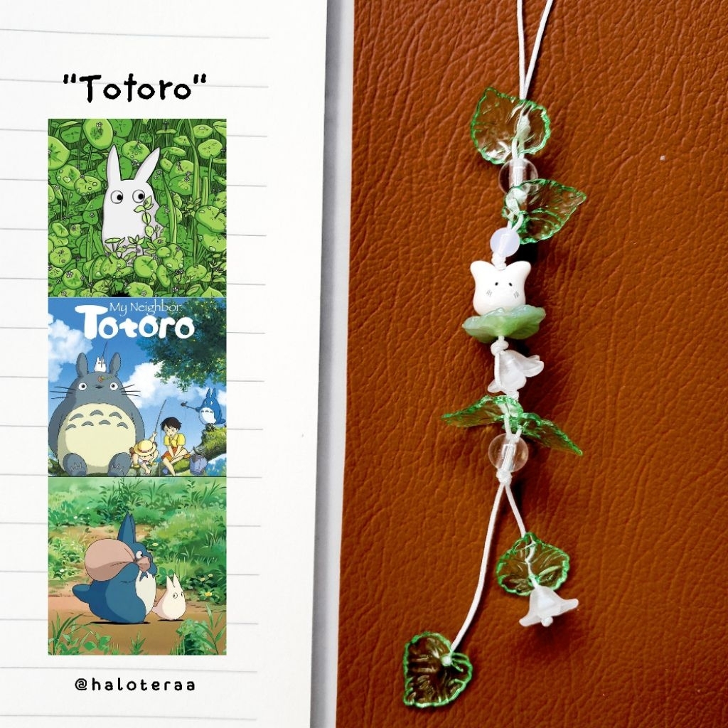 Keychain Ghibli | Keychain Totoro | My Neighbor Totoro | Ganci Studio Ghibli | Gantungan Hp Tas | St