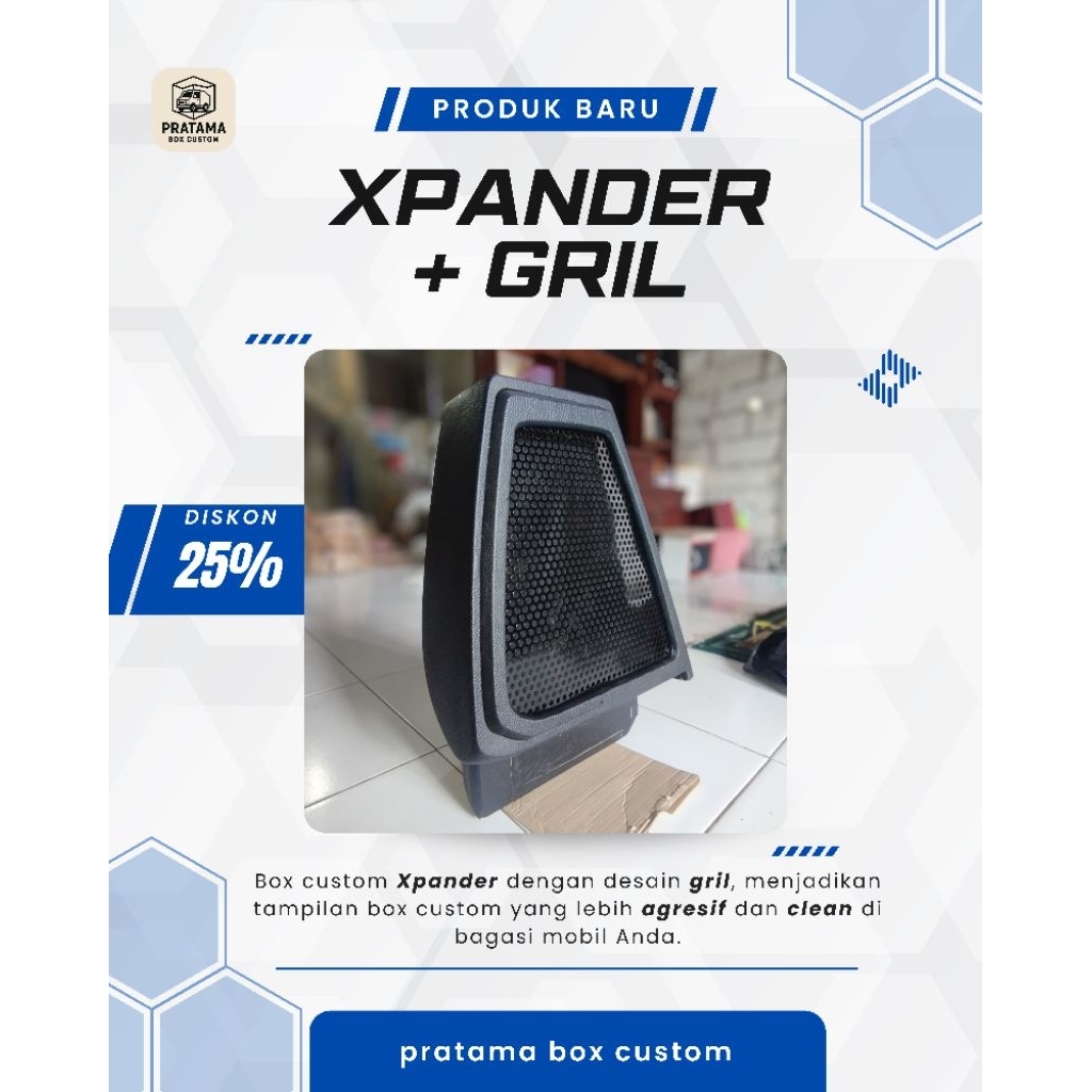 Box Sudut Mobil Xpander + gril  - Handmade Pratama Box Custom
