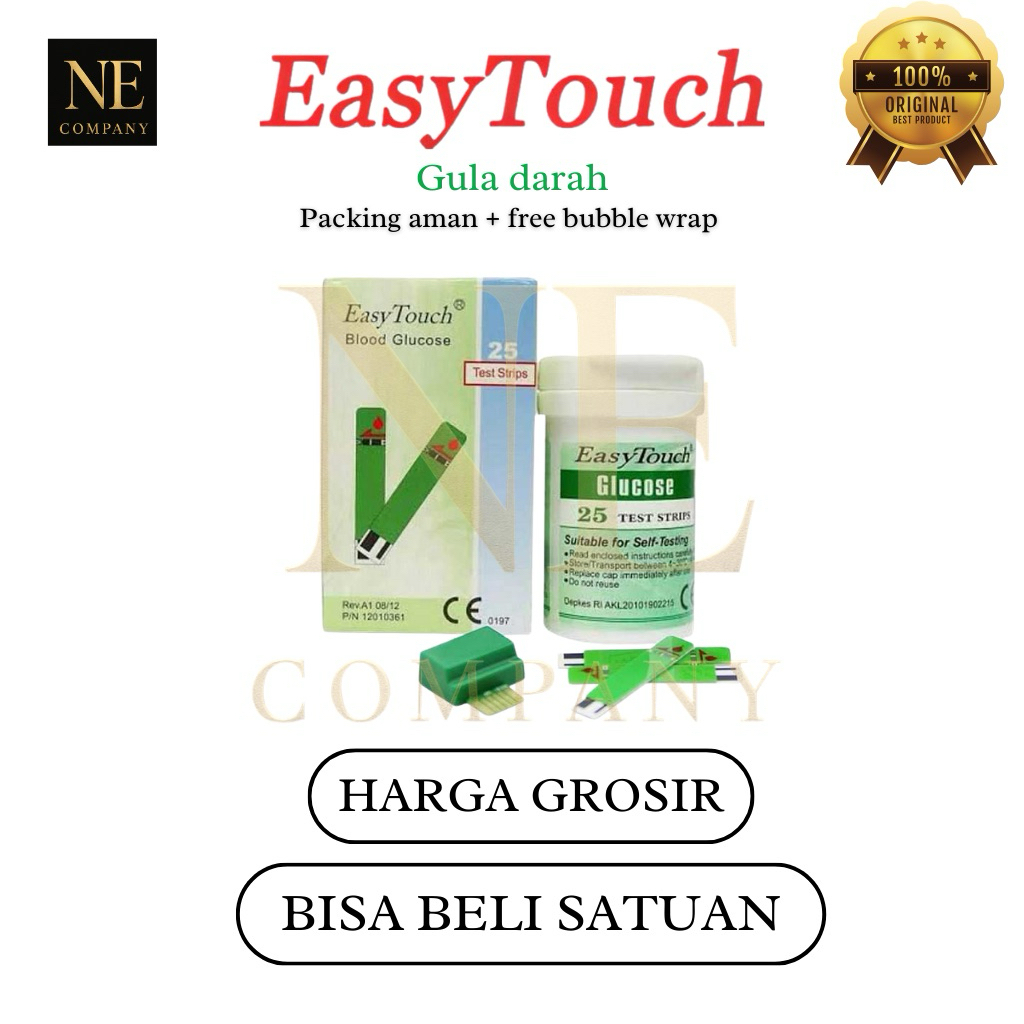 Strip Gula Darah EasyTouch / Strip Gula / Easytouch Gula Darah / Cek Gula Darah