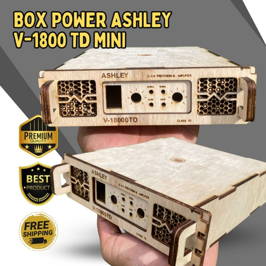 Miniatur Box Power Model Ashley V-18000 Td Cocok Untuk Kit TPA 3116 , Tpa 3110 , Kit Pam dan sejenis