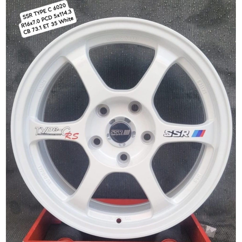 Velg mobil racing SSR Type c RS R 16 lubang 5x114
