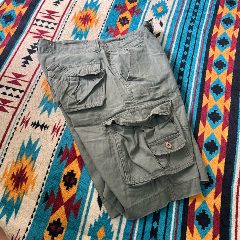 Celana cargo pendek military multipocket