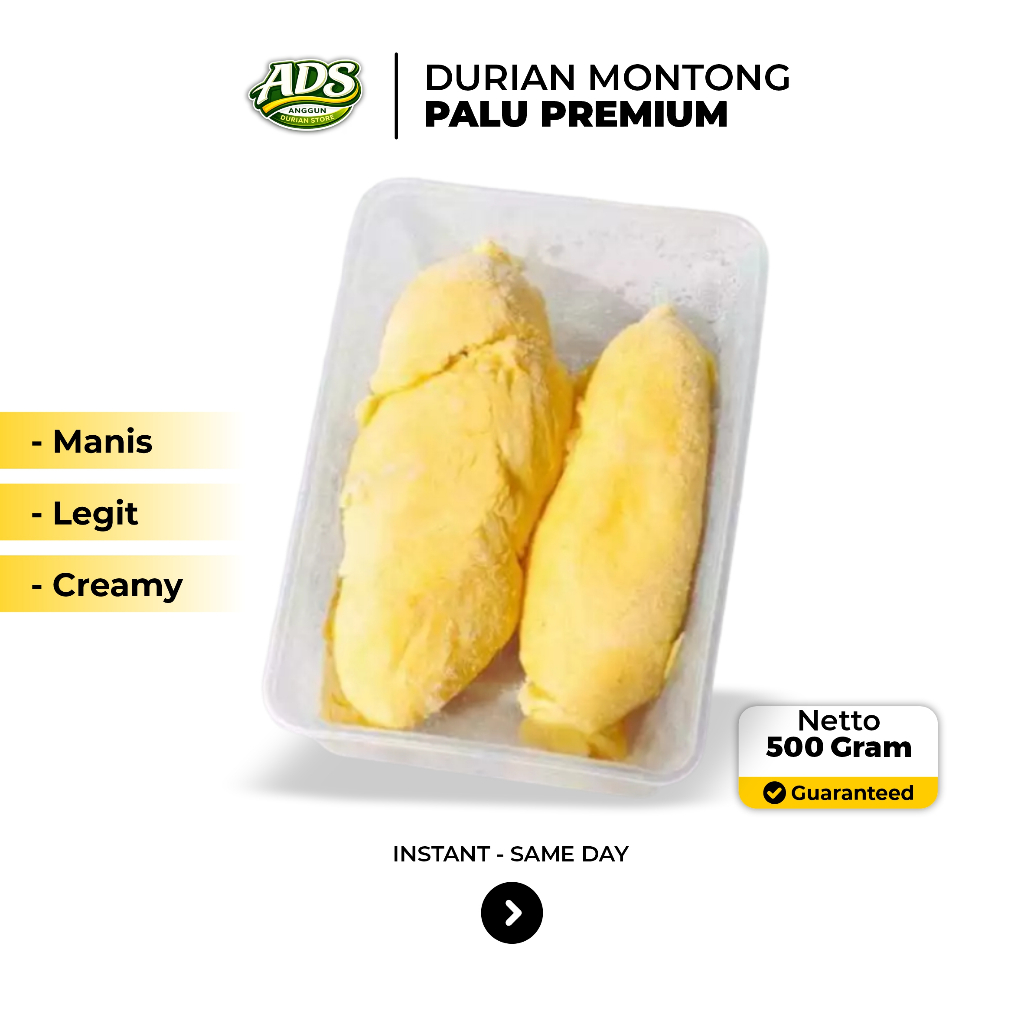 DURIAN MONTHONG PALU PREMIUM / PAKET 2 BOX DURIAN MONTHONG PALU + DURPAS MEDAN / KEMASAN PERBOX 500g