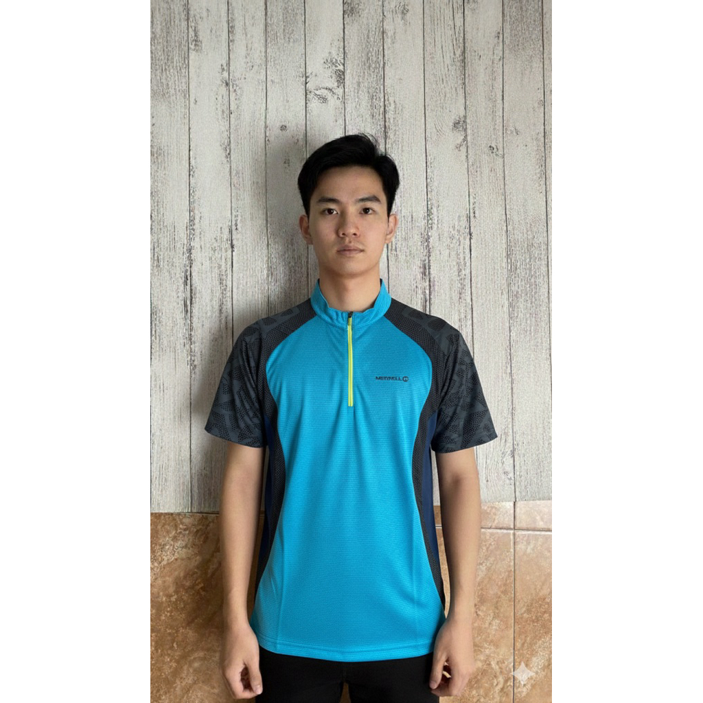Merrell Baselayer Quickdry Outdoor Hiking Pakaian Lengan Pendek untuk Aktiviti Luar Ruangan
