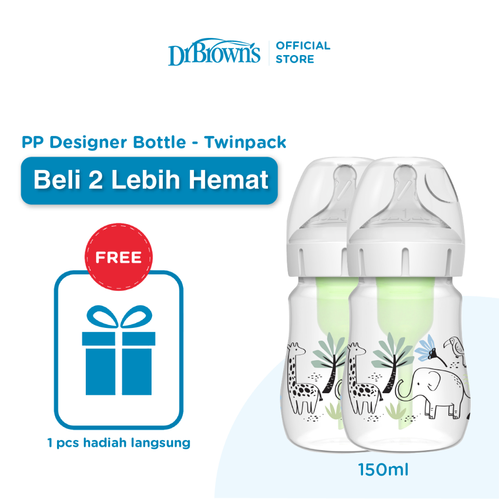 [BELI 2 LEBIH HEMAT] Dr. Browns 5oz / 9oz Options+ Wide-Neck Designer Bottle  / Botol Susu / Botol B
