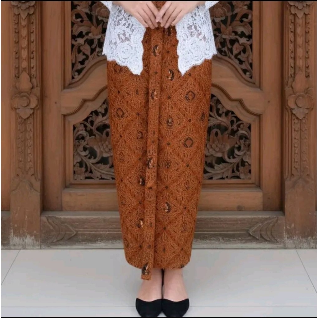 rok wiru instant motif Sidomukti batik asli sragen sogan lawasan Batik Belvya rok batik instan / rok