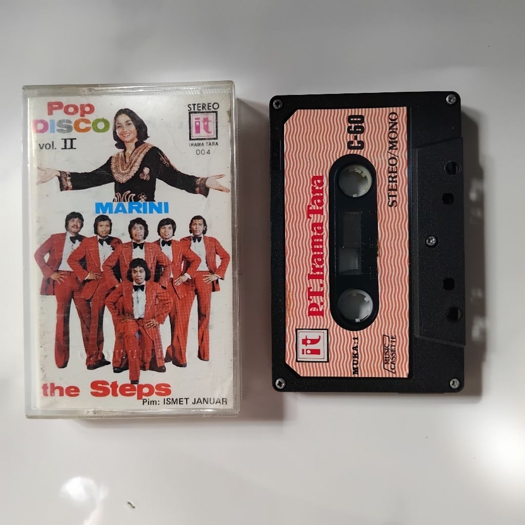 Kaset Pita Marini The Steps / Pop Disco Paul Irama Ivo's Group Ferly