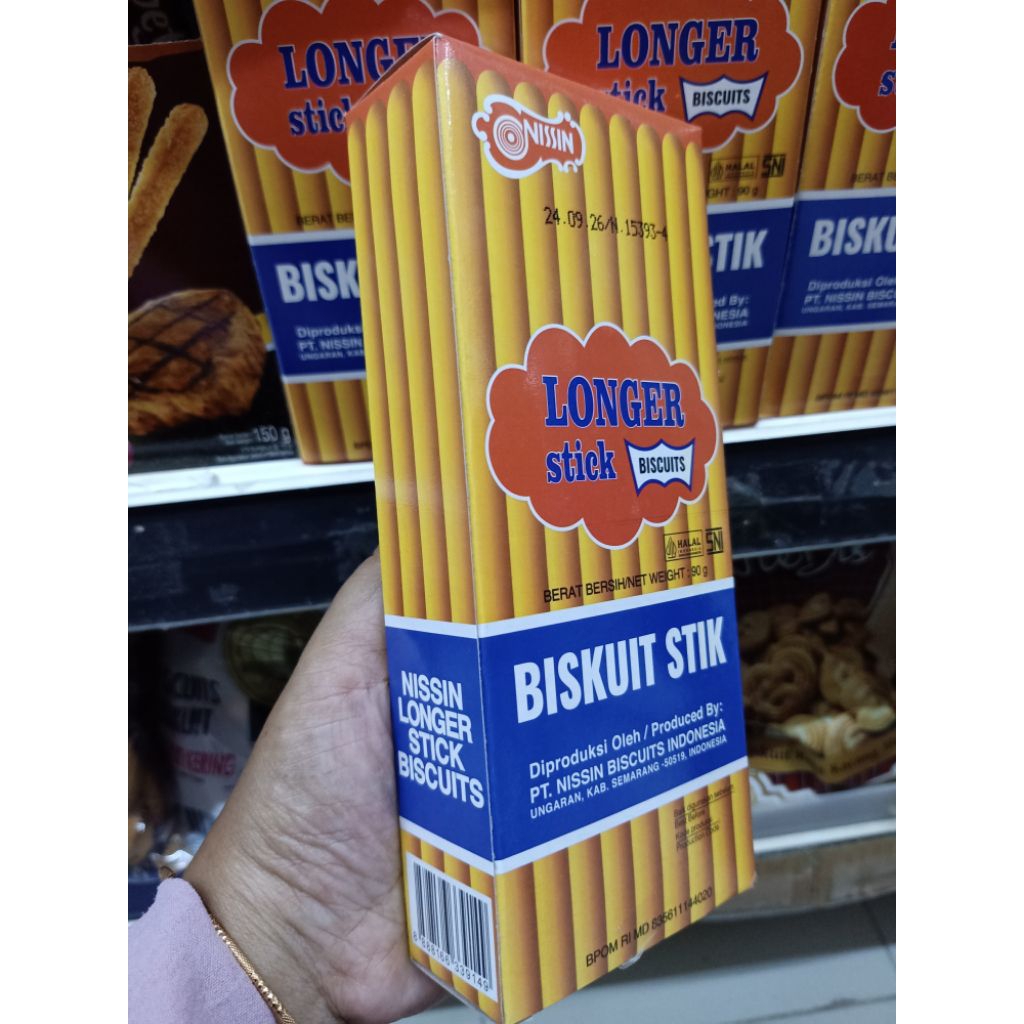 Nissin longer stik biscuit 90g