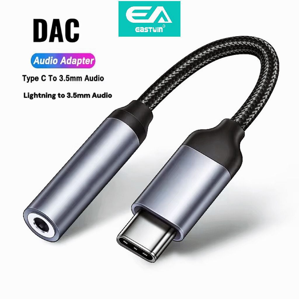 Konverter Adapter DAC Type C/Lightning to Jack 3.5mm Female