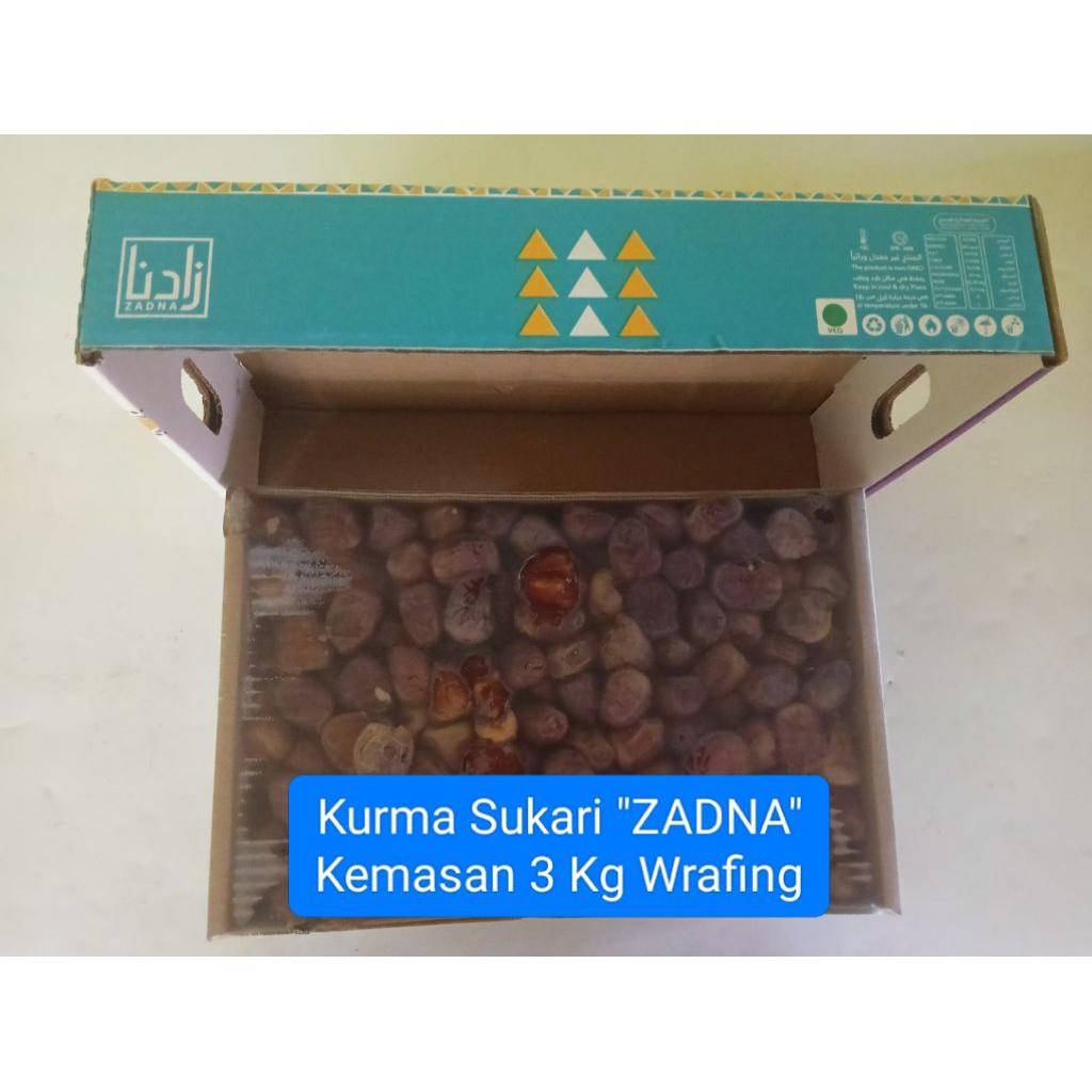 Kurma Sukari "ZADNA" Kemasan 3 kg Wraping