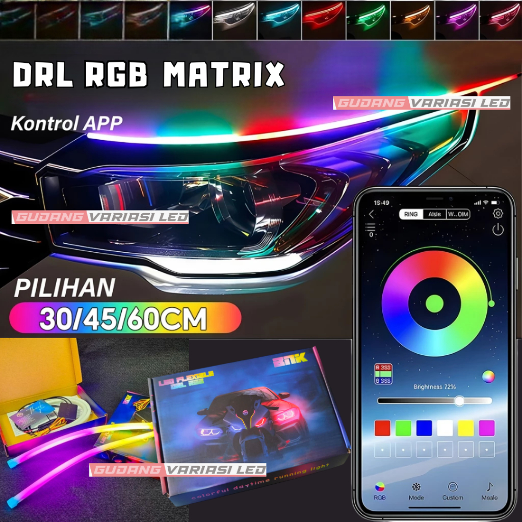 Led Alis RGB seting Aplikasi Led Lamp Versi Terbaru LED DRL RGB app