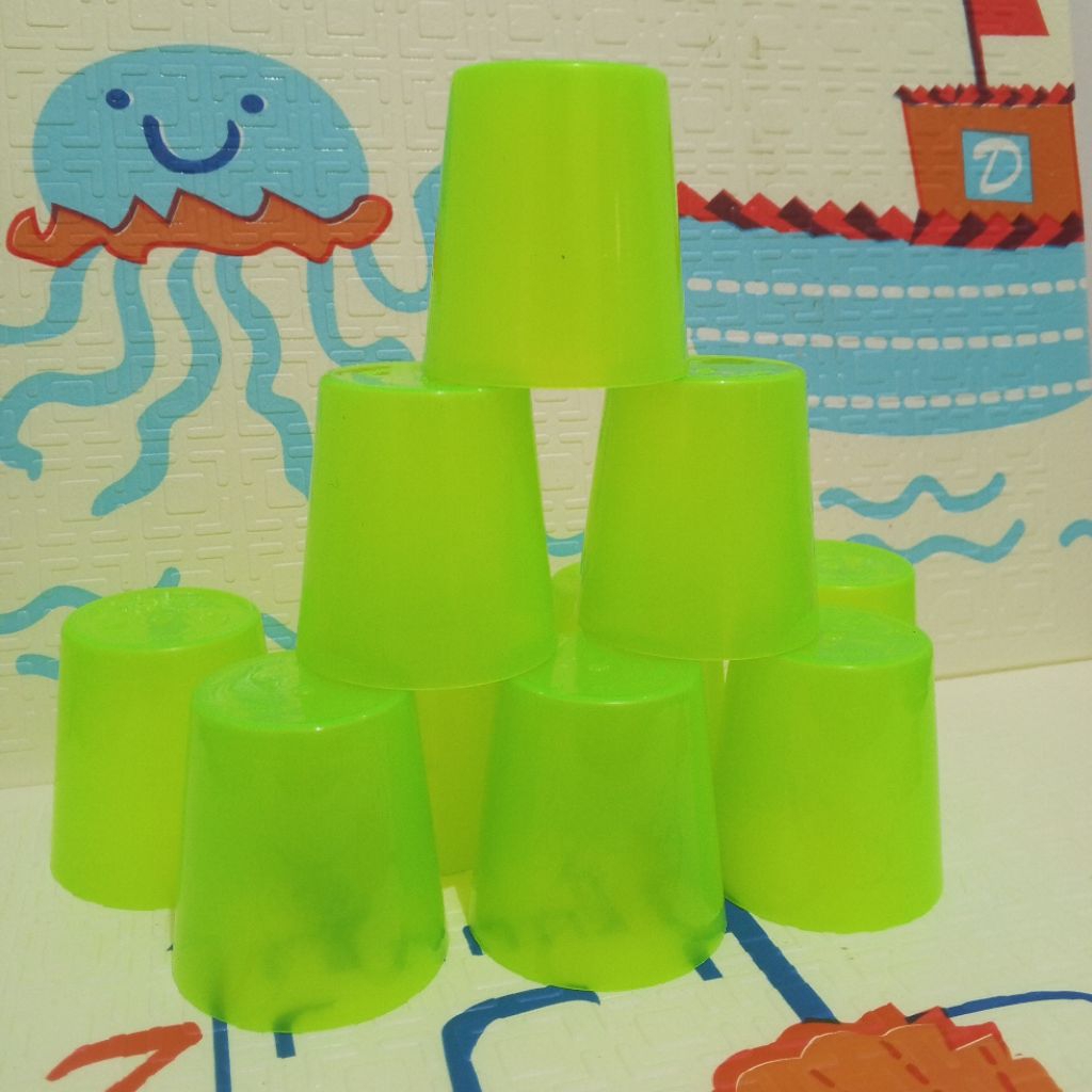 12 pcs/ 1 lusin gelas jamu gelas plastik gelas kopi