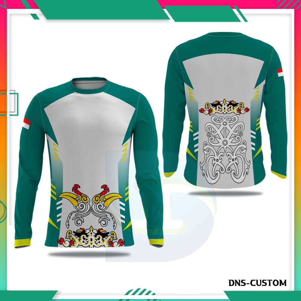 Baju Dayak Pria Motif Budaya Nusantara