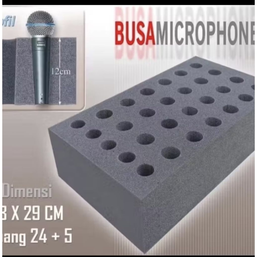 Spon Lubang Untuk Microphone isi 29pc/Busa Mic isi 29