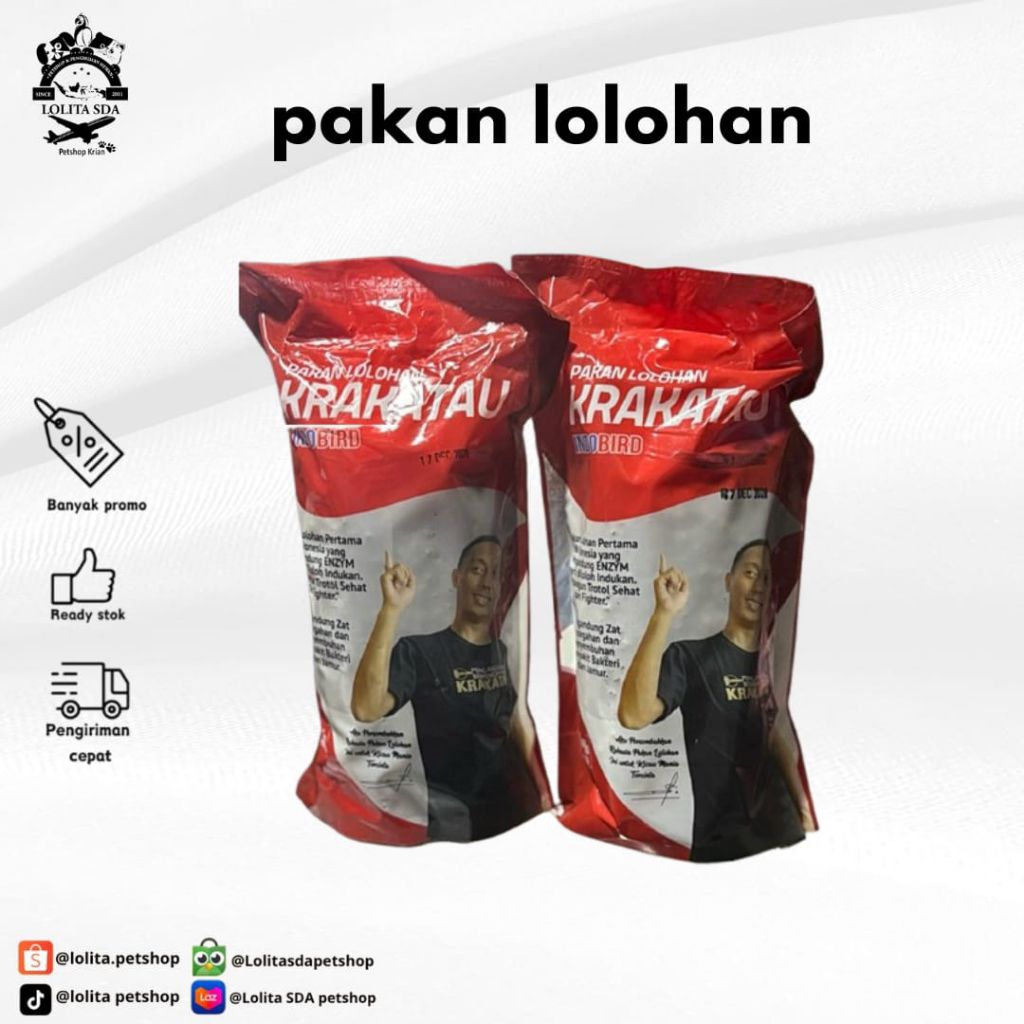 pakan burung pakan Lolohan Krakatau
