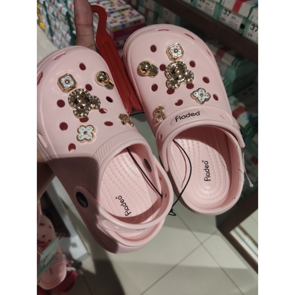 FLADEO KIDS sepatu Crocs Anak Perempuan Bahan Soft & nyaman Size 31 - 35 By MATAHARI STORE
