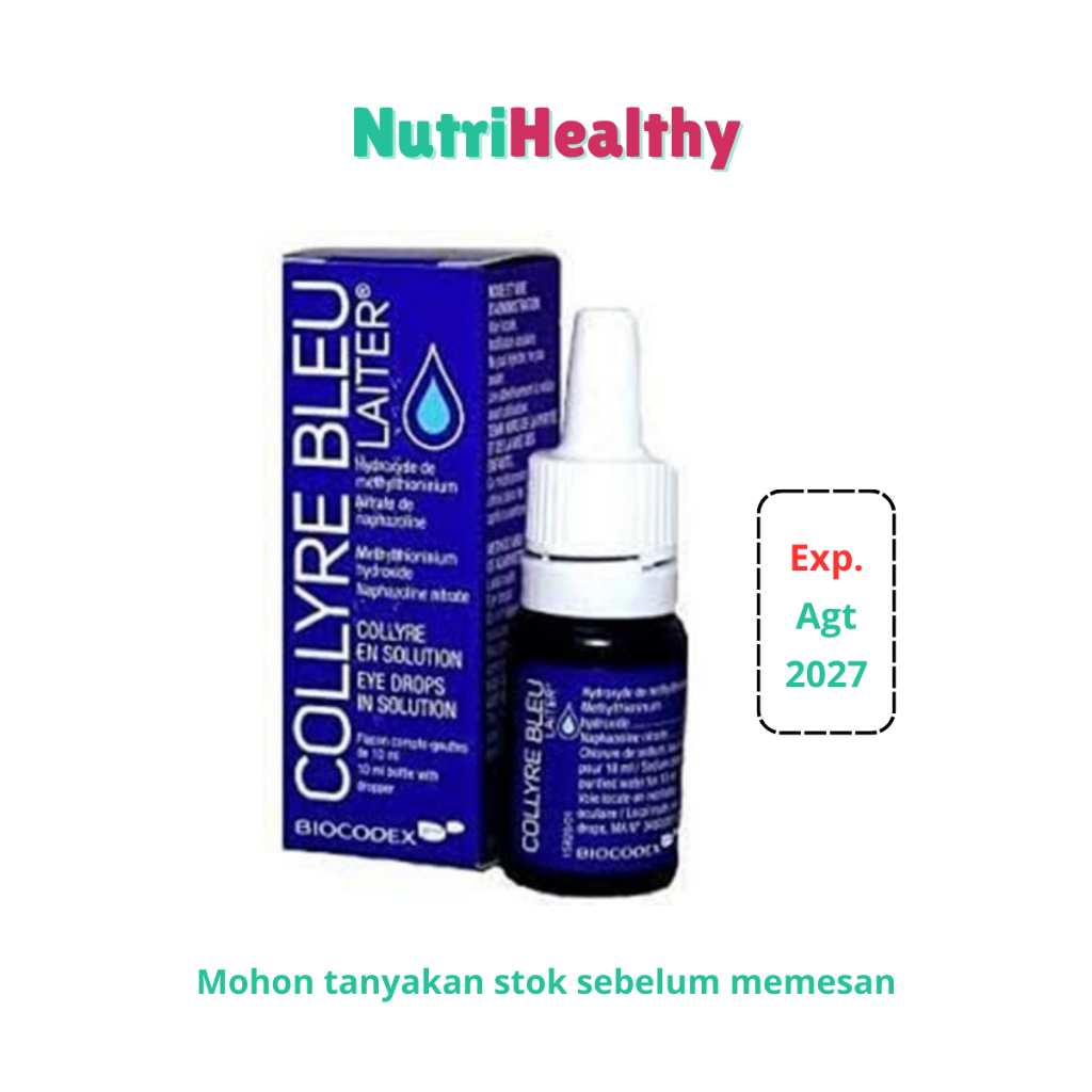 Ready  Collyre Bleu  Laiter Tetes Mata Merah 10ml
