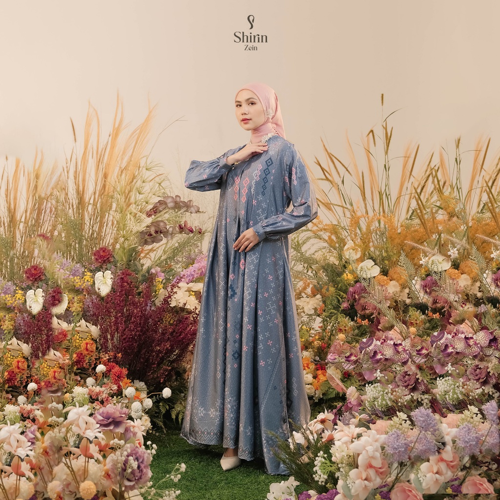 Shirin Zein - Gamis Terbaru 2026 Motif Etnik Premium Bahan Armani Silk Toraja Series