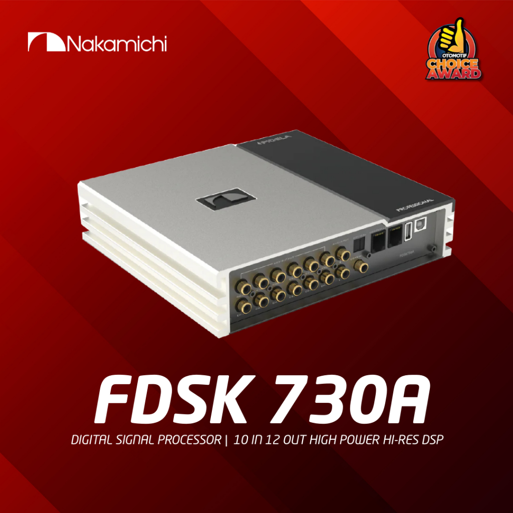 Nakamichi DSP Power Amplifier Digital Signal Processor Audio Mobil FDSK 730A