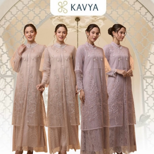 Ellena Dress WAP 014 Dress simple & elegant brukat chantilly outer tille