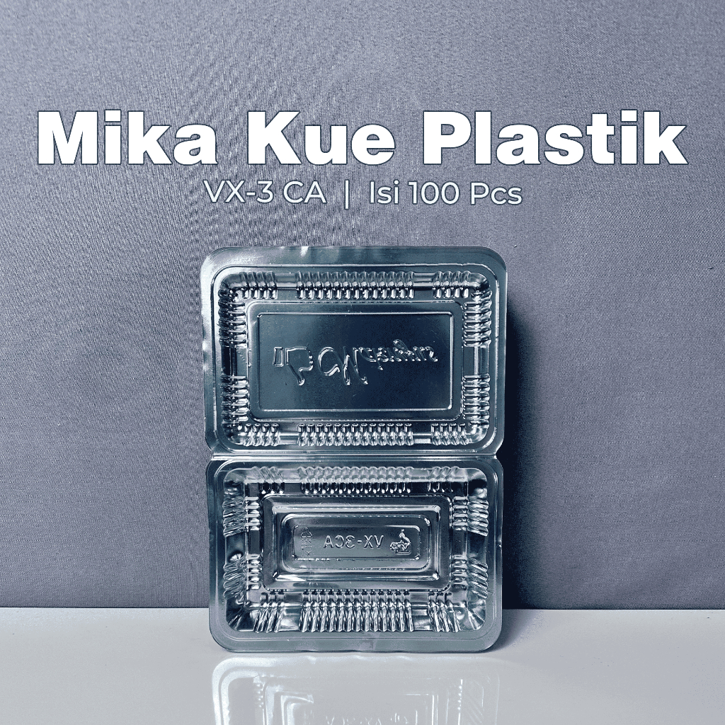 Mika Kue Plastik VIP Ukuran VX-3 CA Isi 100 Pcs / Mika Bolu / Mika Tebal