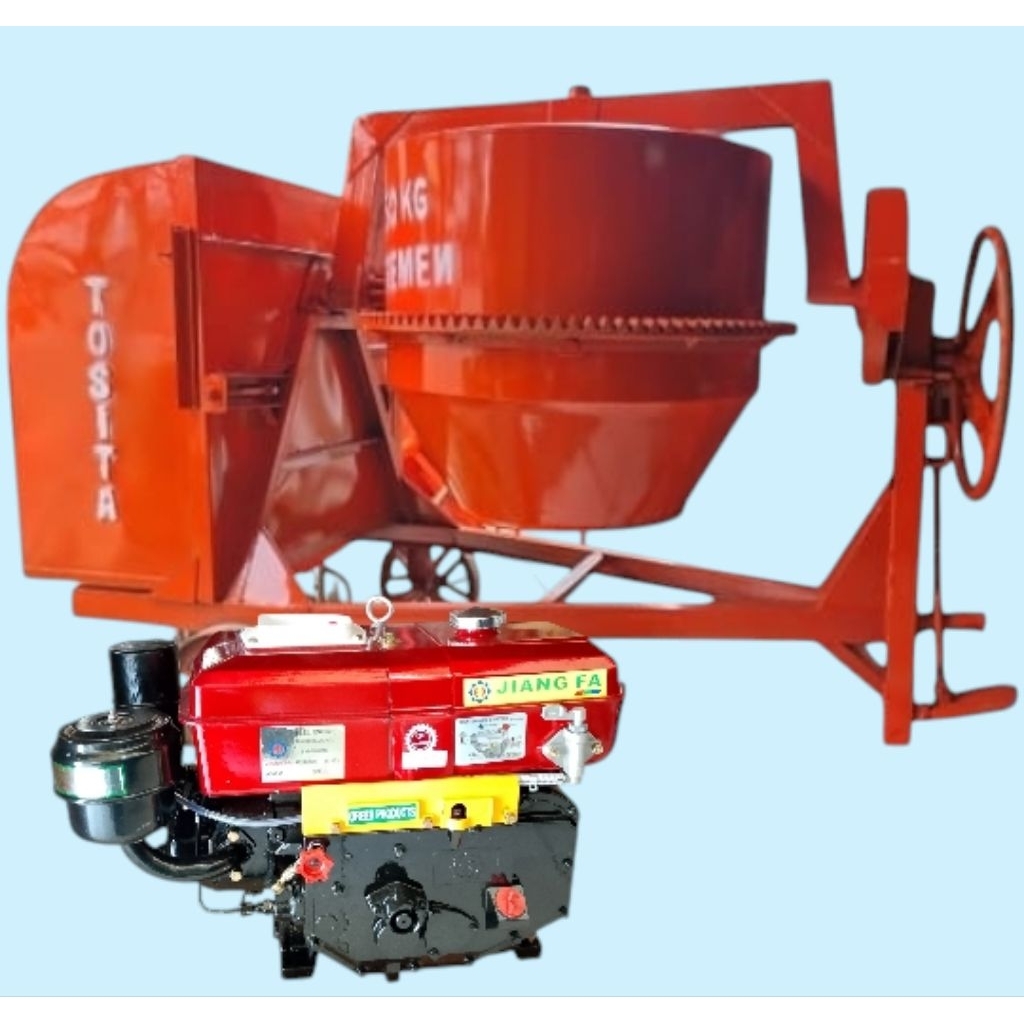 [SIAP PAKAI] Mesin Molen TOSITA 50Kg / Mixer Semen 1 Sak + Mesin R180