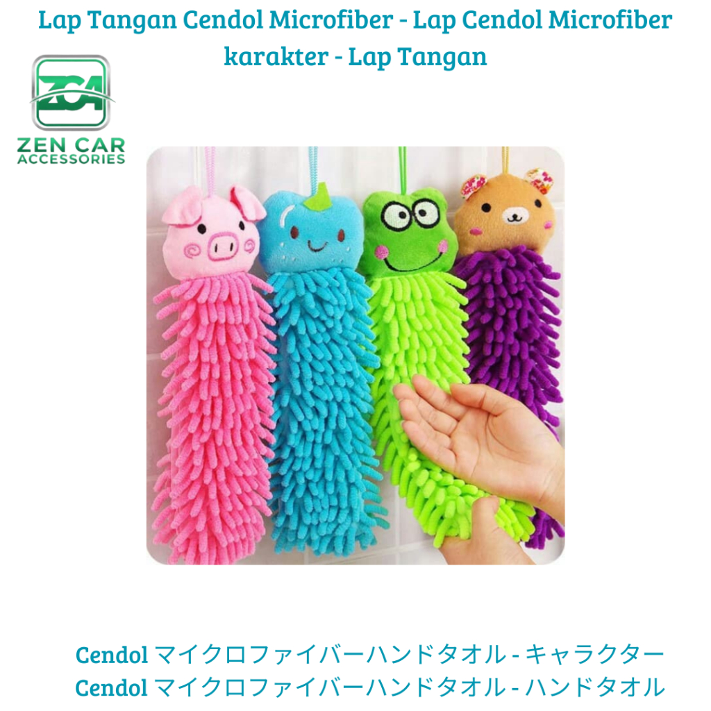 Lap Tangan Cendol Microfiber - Lap Cendol Microfiber karakter - Lap Tangan