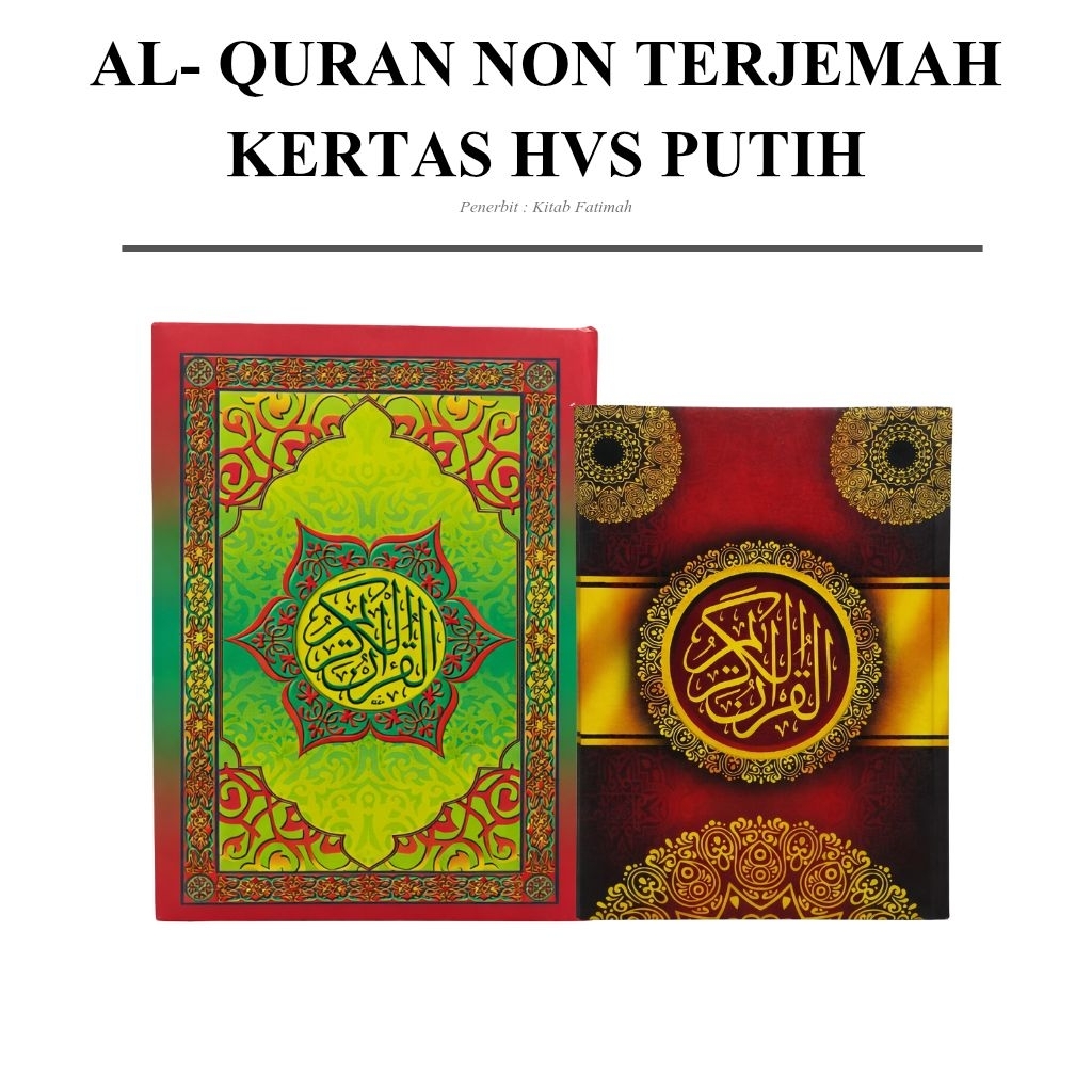 Alquran Mushaf Standar HVS Tulisan Tebal Jelas dan Besar Termurah B5 18x27cm