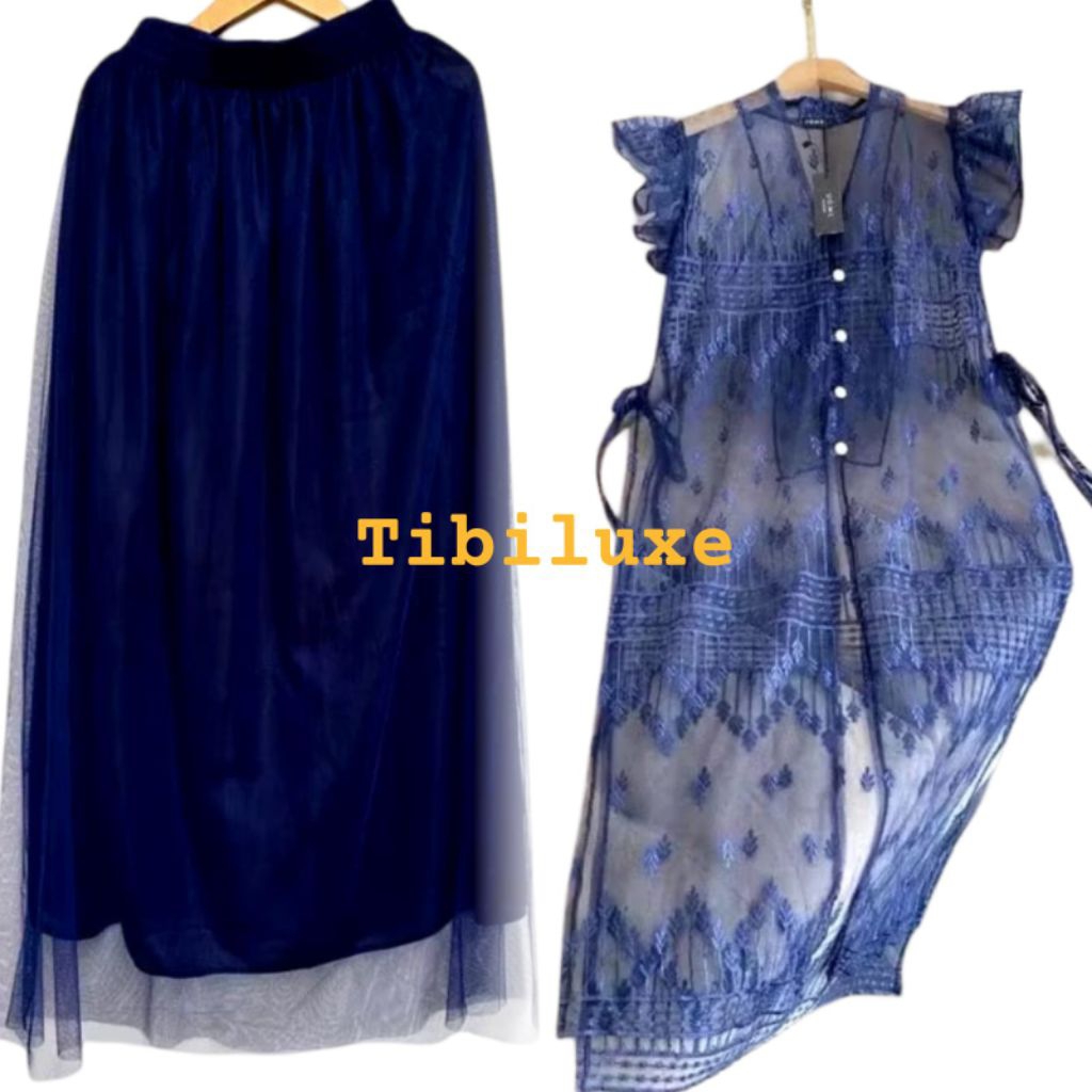 1 SET ANAYA Outer Dress Brukat / Outer Flare / one set outer & dress / outer tille