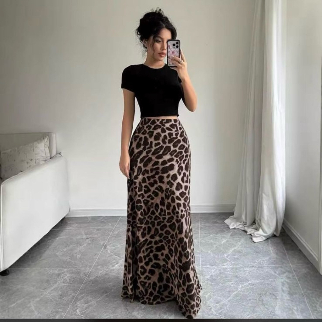 Rok leopart wanita | Rok macan