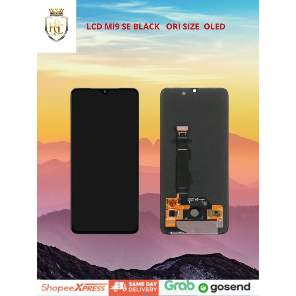 LCD MI9 SE BLACK   ORI SIZE  OLED SUPPORT FINGERPRINT  BEST QUALITY