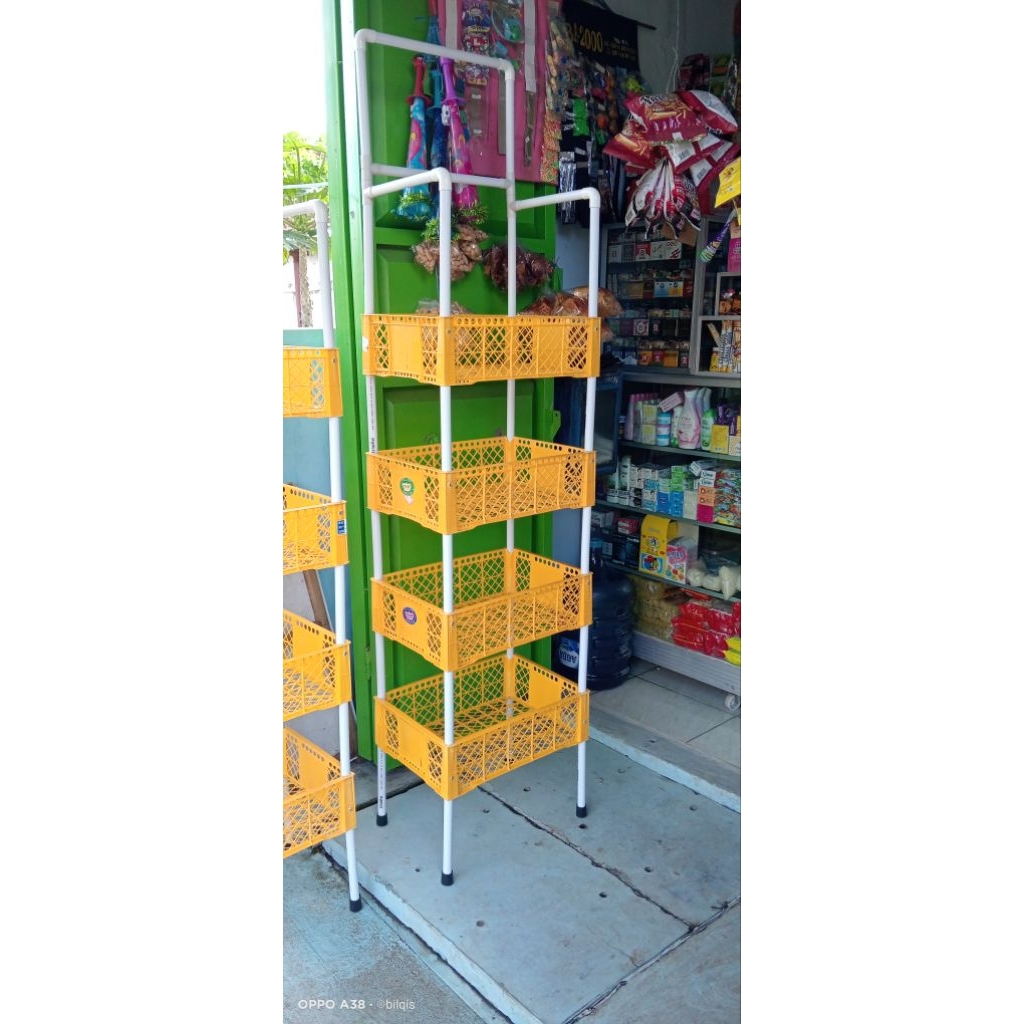 KERANJANG SUSUN serbaguna/Rak Susun Dapur/Rak Warung/Keranjang Snack/Rak Penyimpanan.